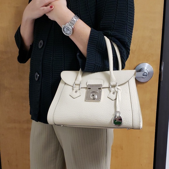 Dooney & Bourke Medium Leather Flap Satchel - Picture 6 of 8